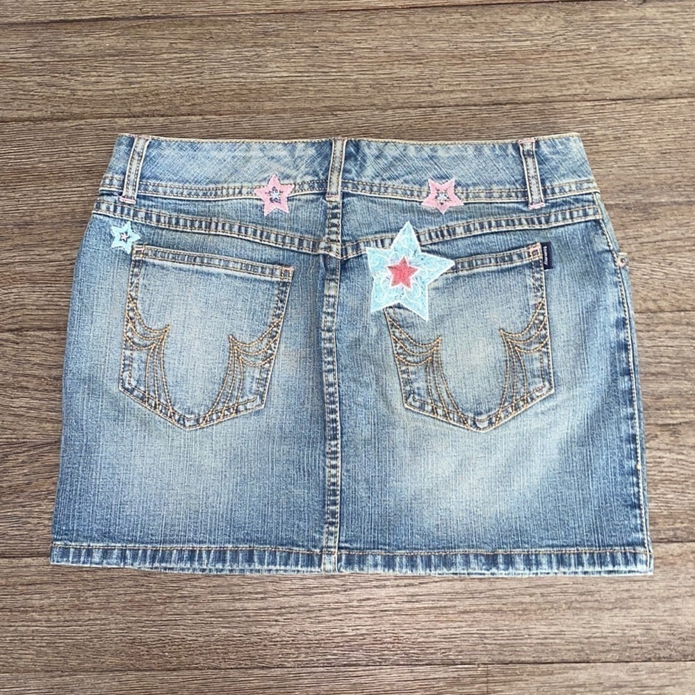 Tommy Jeans embroidered stars denim skirt
